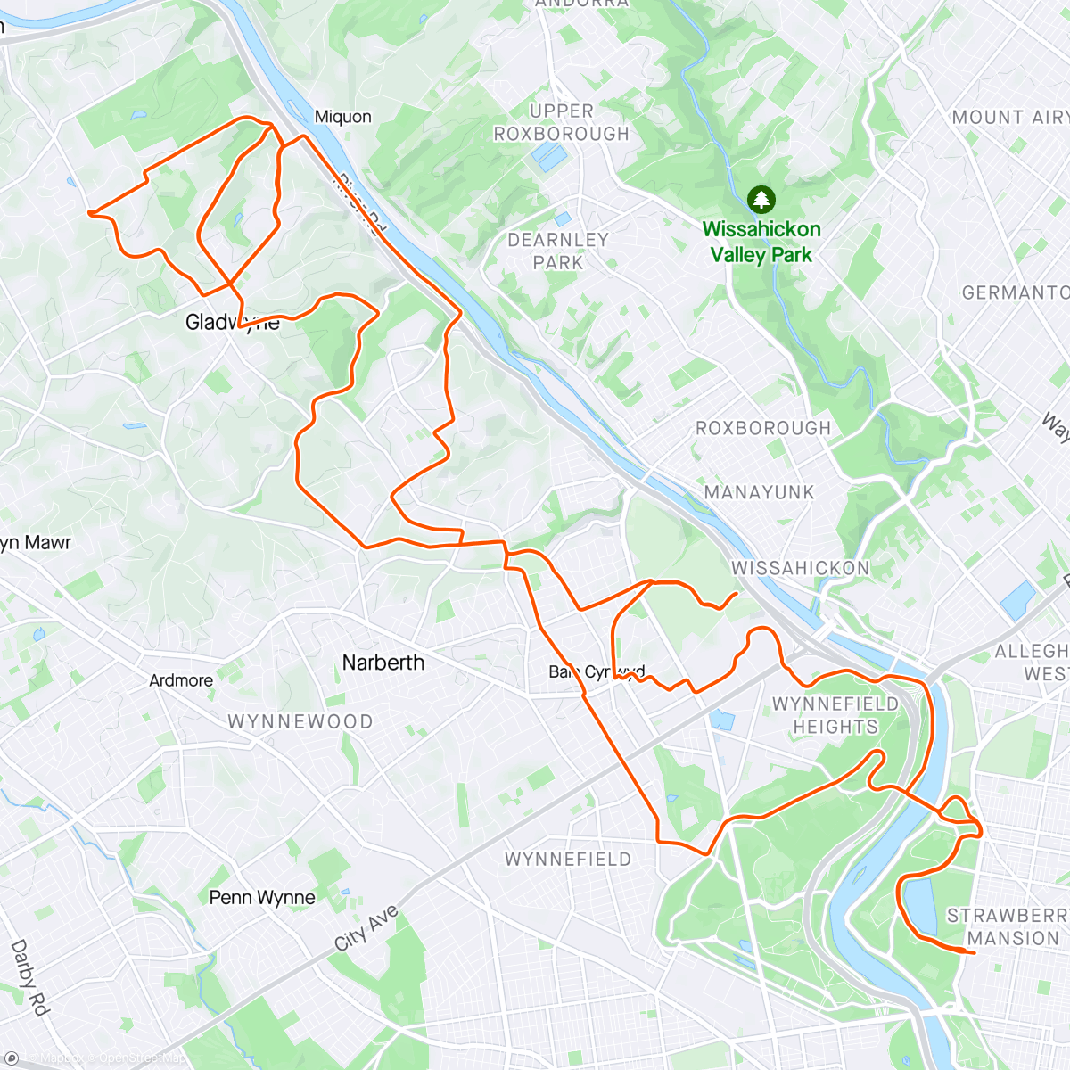 Map of the activity, Triple Crown
