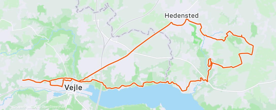 Map of the activity, Vejle CK ❤️🤍💙 Christmas Ride