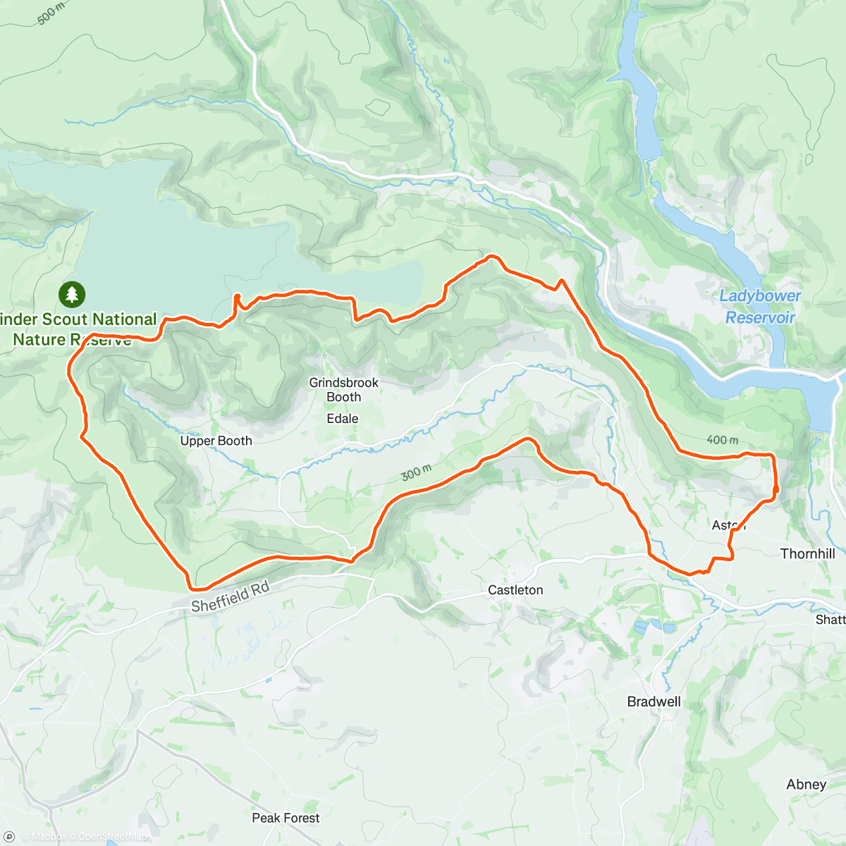 Map of the activity, Edale Skyline ⛰️🏃‍♂️