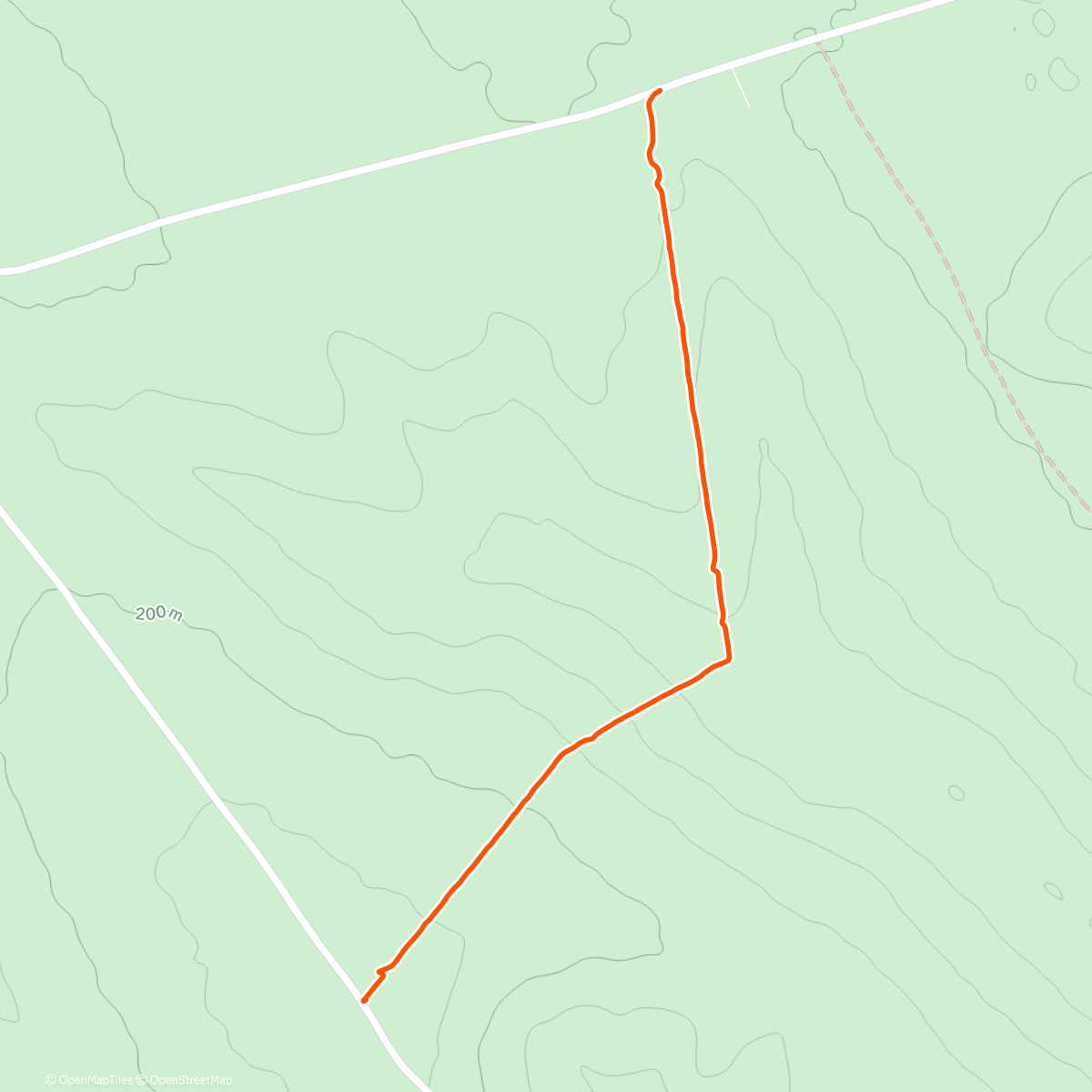 Map of the activity, Snow walking in Botoșani day 1🚶‍♀️