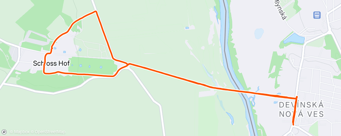 Map of the activity, Morning Run