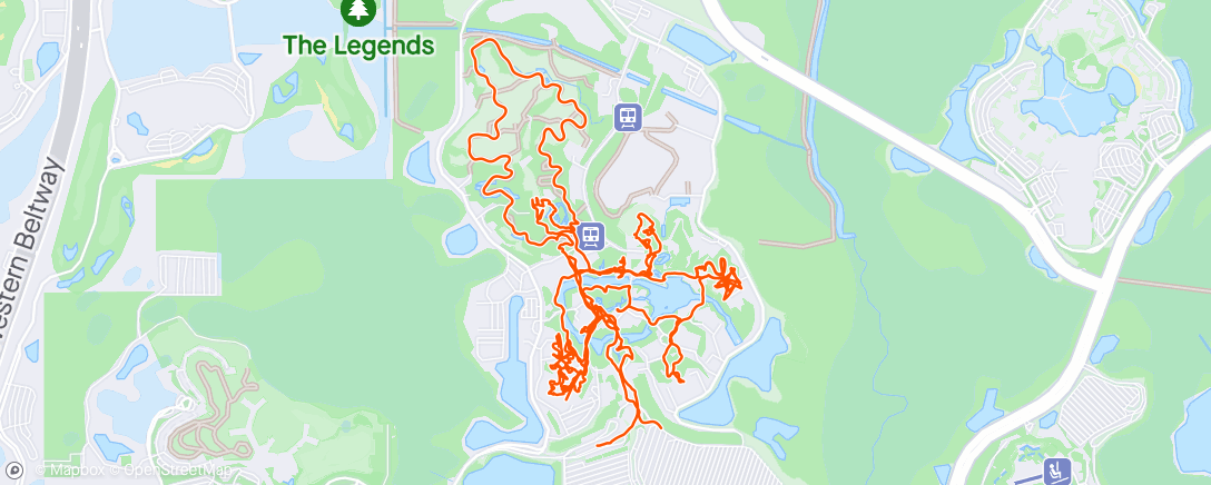 アクティビティ「Disney Animal Kingdom walk n rides」の地図