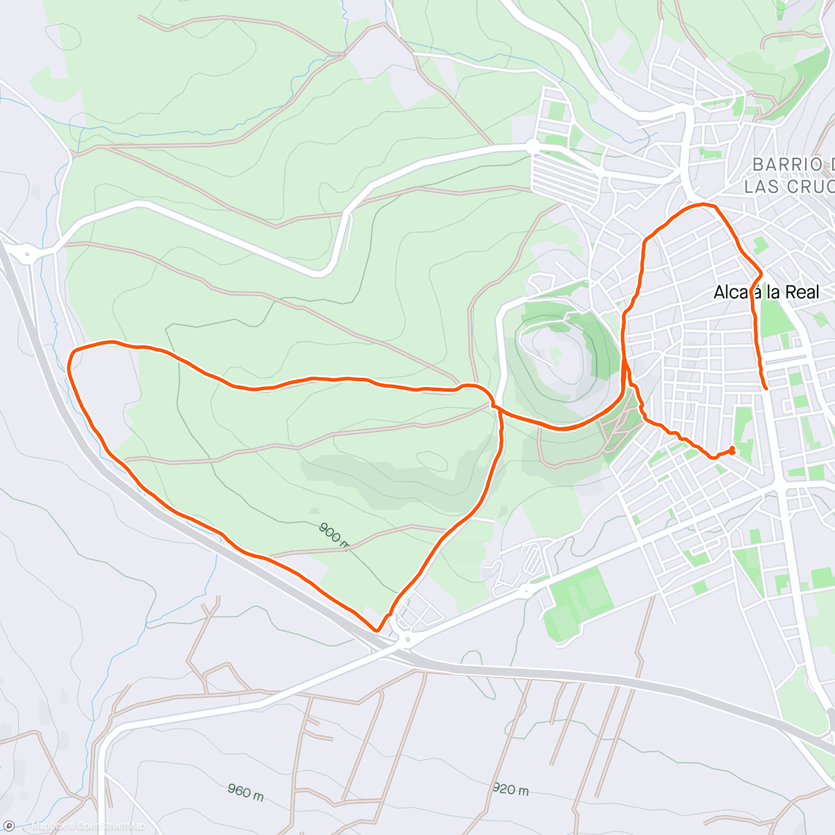 Map of the activity, Shell y Camino de San Bartolomé