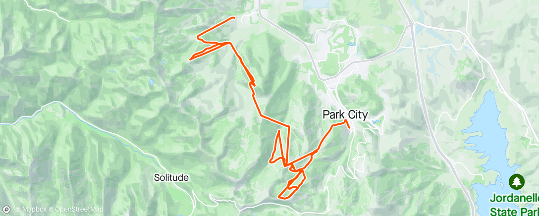 Map of the activity, 2nd half day 2 at. Park City.