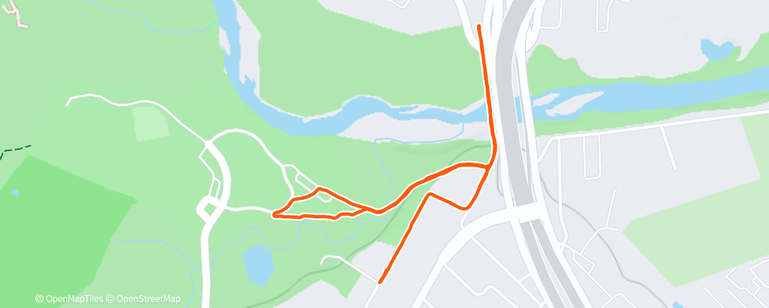 Map of the activity, Afternoon Walk