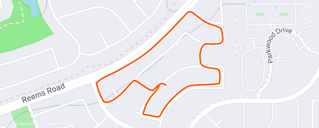 Map of the activity, Morning Walk