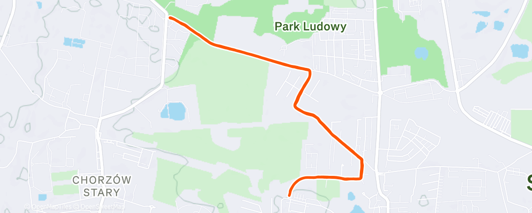 Map of the activity, Morning Run