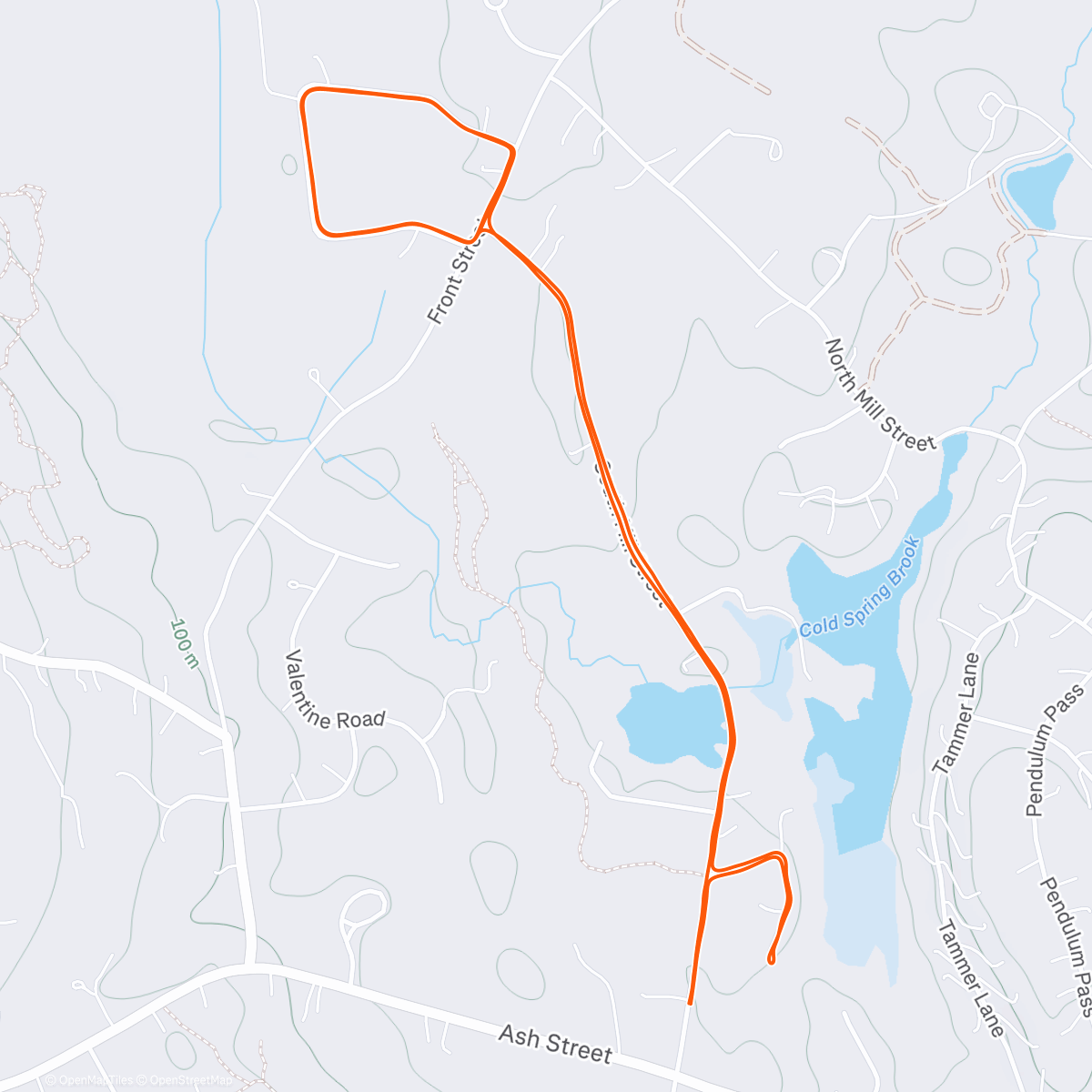 Map of the activity, Lunch intervals