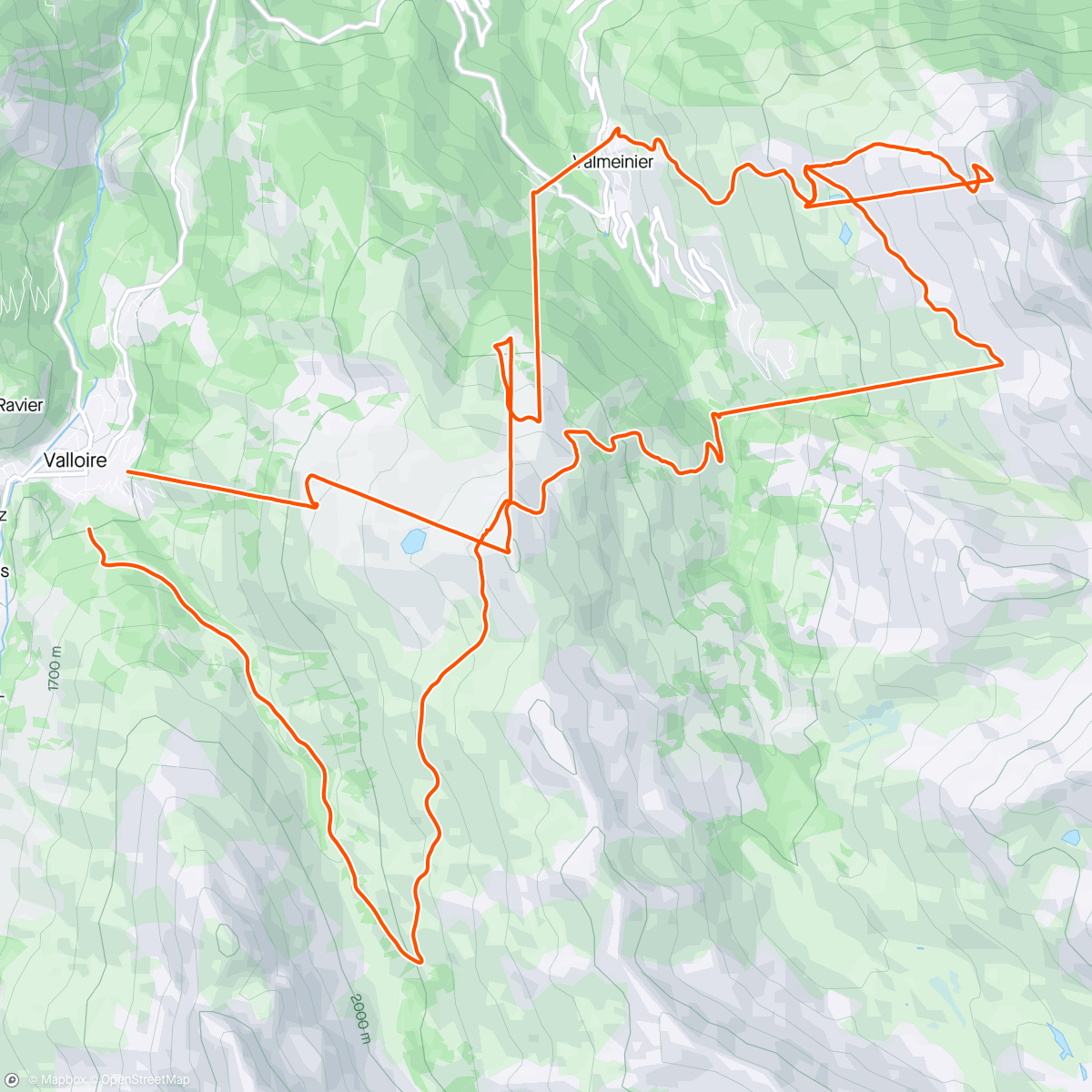 Map of the activity, Dag 5 Valloire-Départ à Genépi...destination Bar du soleil