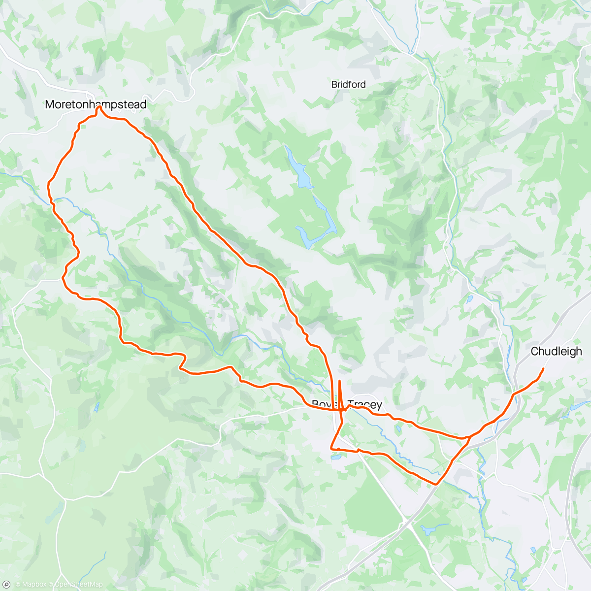 Map of the activity, Tors and Trails cc Pub Ride 🎉