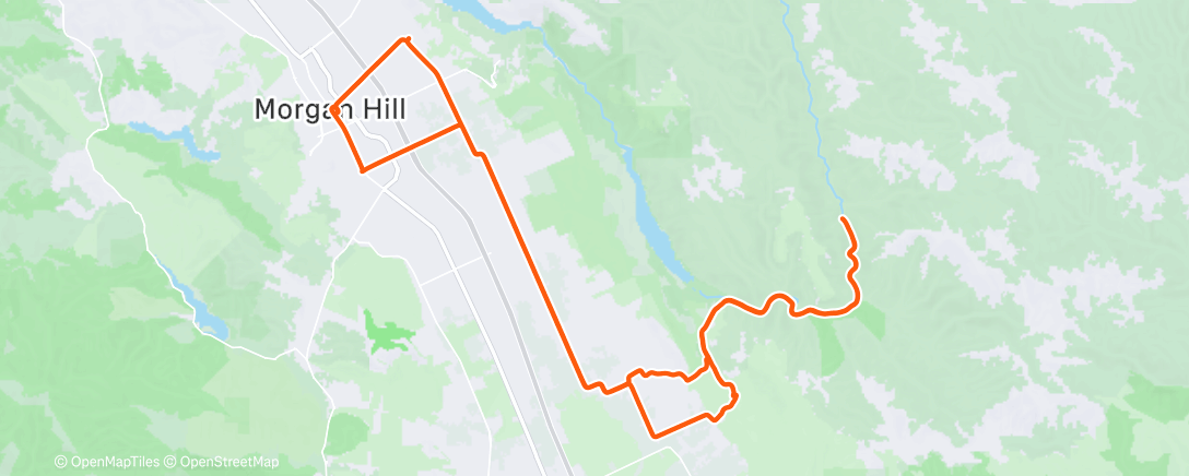 Map of the activity, Morning Ride