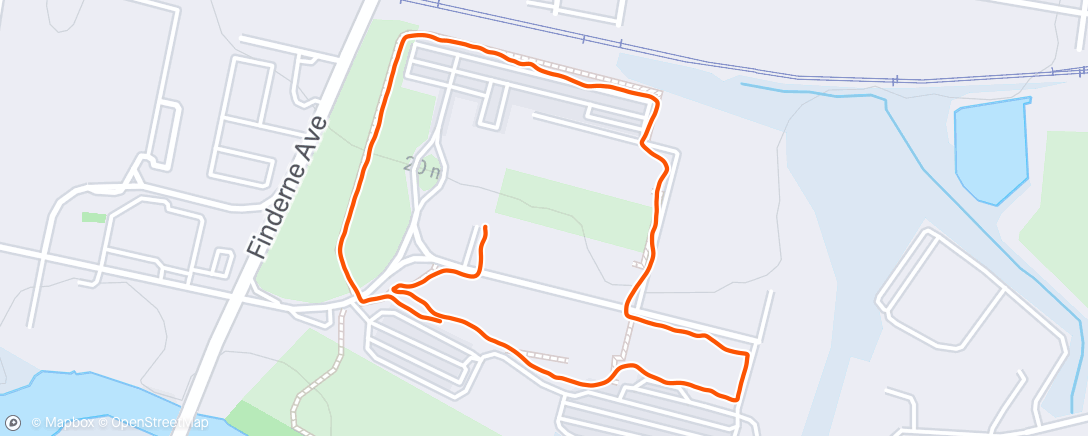 Map of the activity, Lunch walk at work at a good pace!
