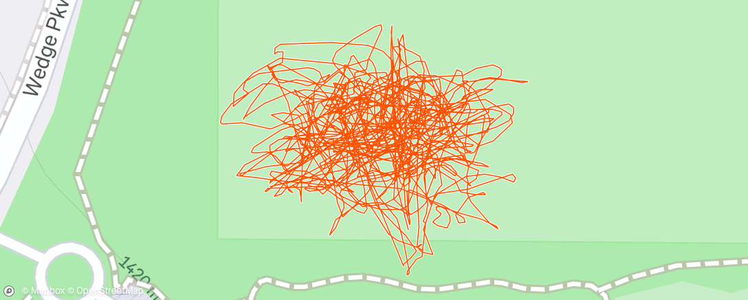 Map of the activity, Reno Soccer