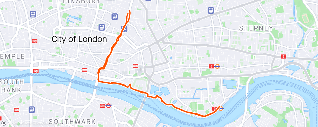 Mapa de la actividad (Central London)