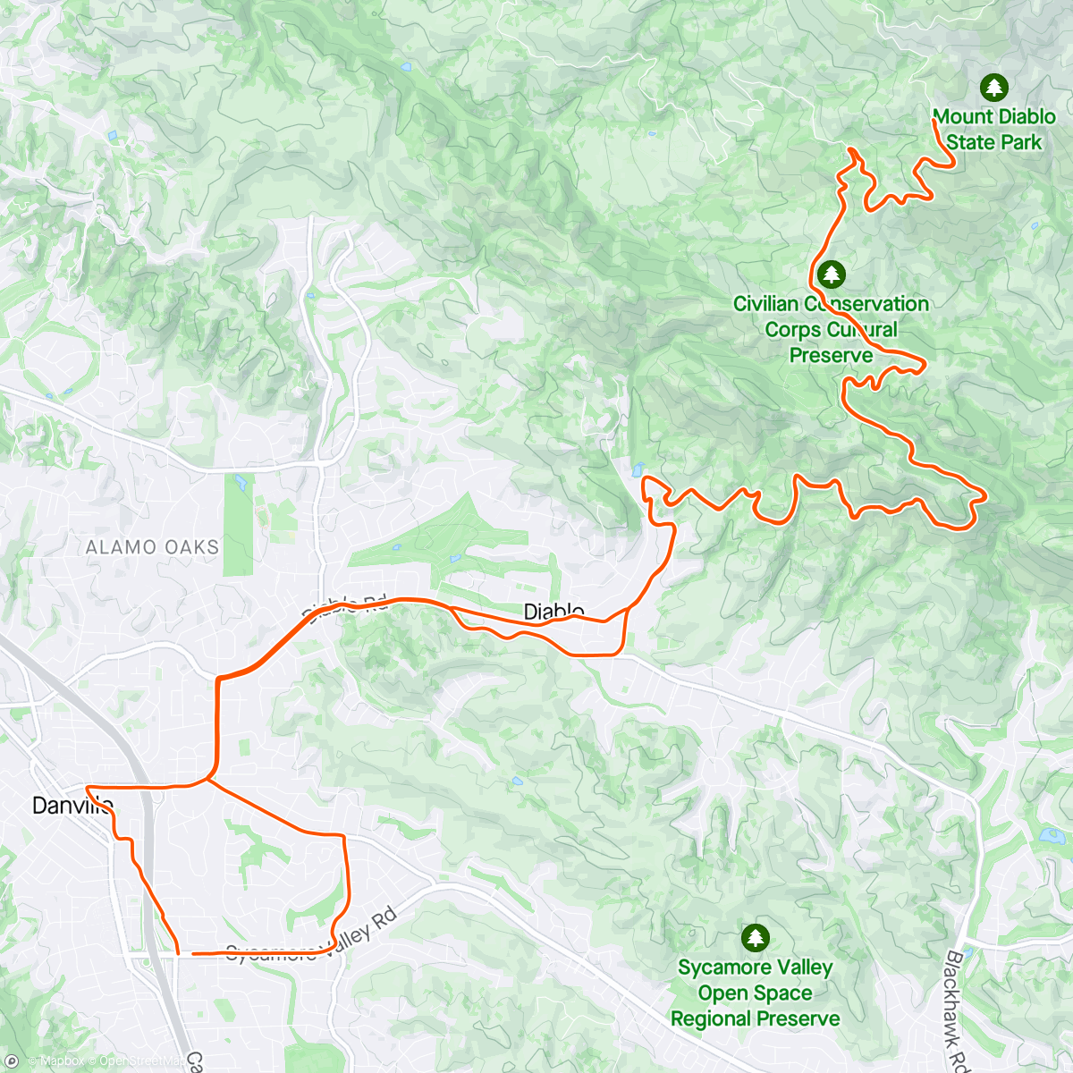 Map of the activity, In n out