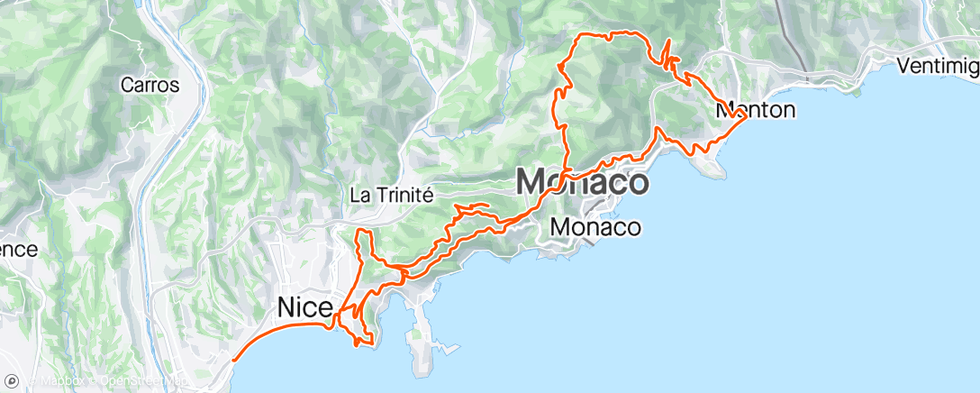 Map of the activity, Petite madone du dimanche