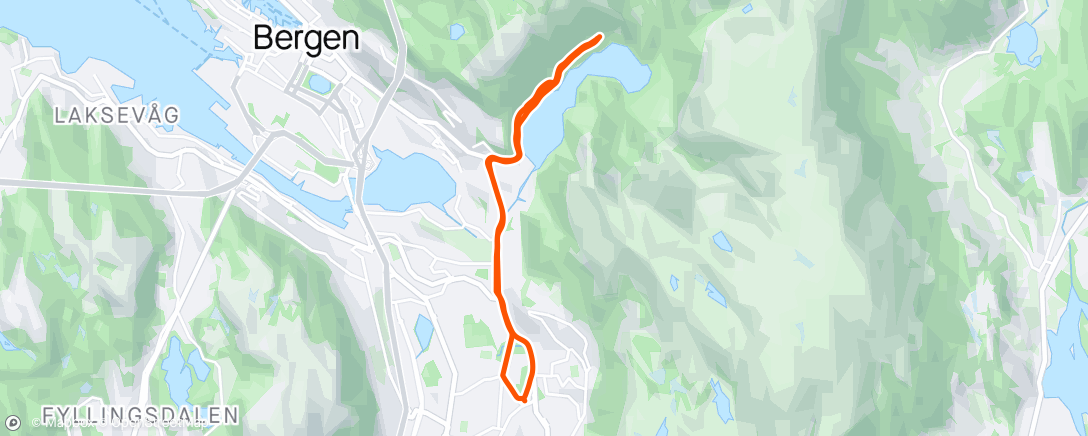 Map of the activity, Intervallar med Ove