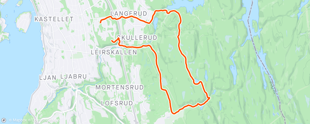 活动地图，Østmarka