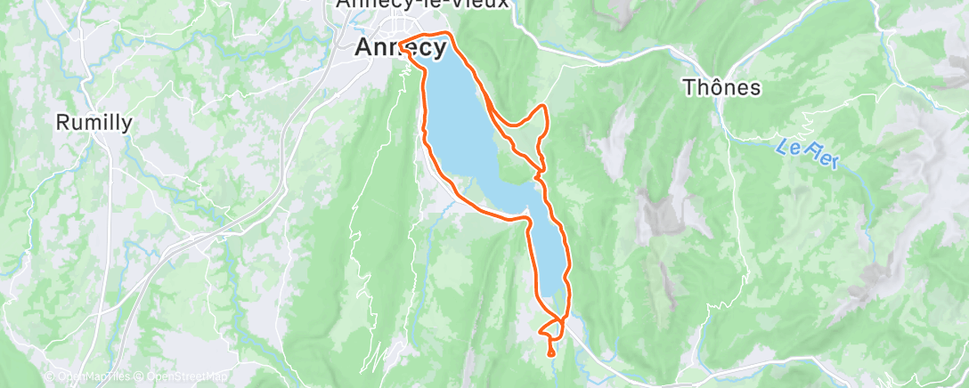 Map of the activity, Sortie vélo dans l'après-midi