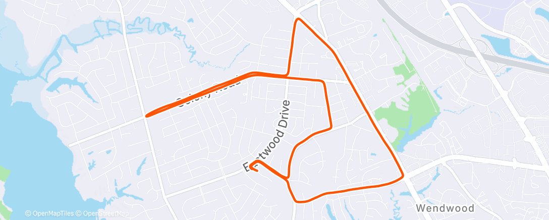 Mappa dell'attività Lunch Run