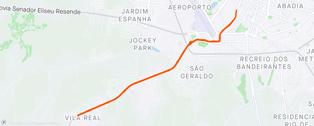 Map of the activity, Road day