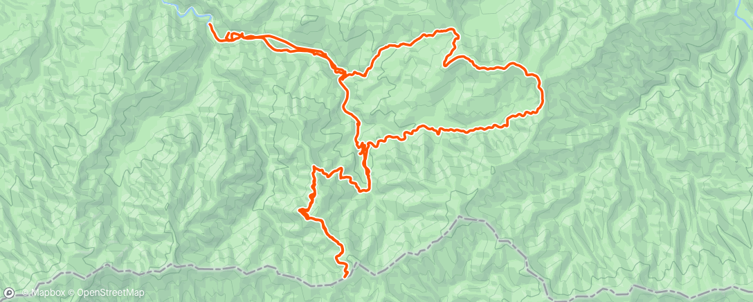 Map of the activity, Morning Hike