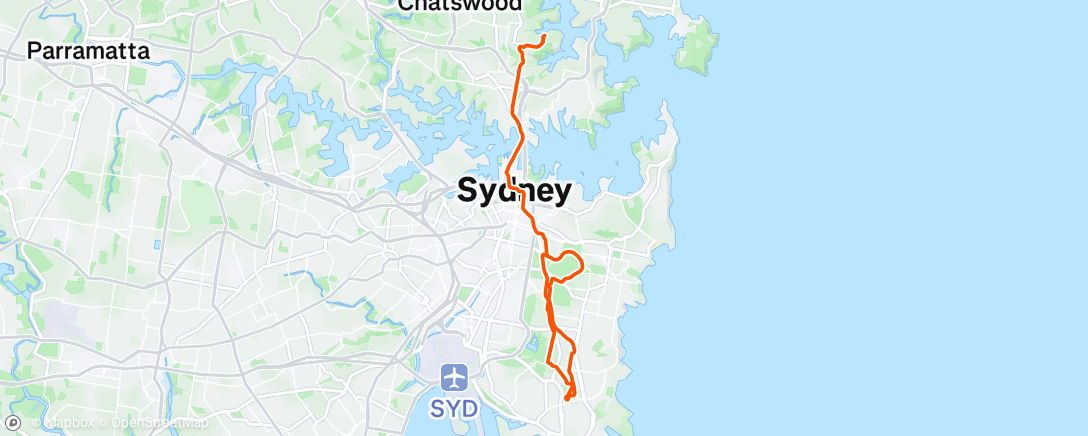 Map of the activity, Afternoon Ride