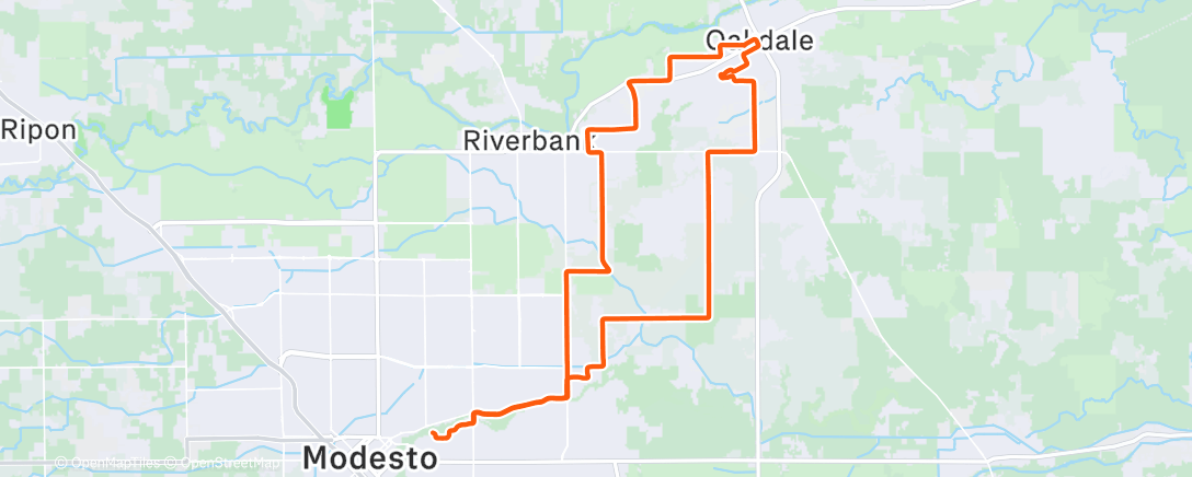 Карта физической активности (Coffee in Oakdale with Dave J)