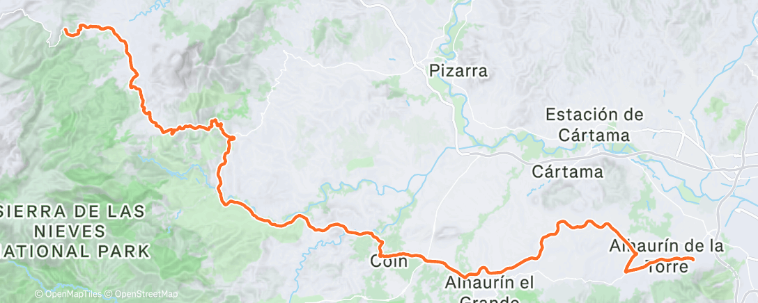 Map of the activity, Morgenausfahrt