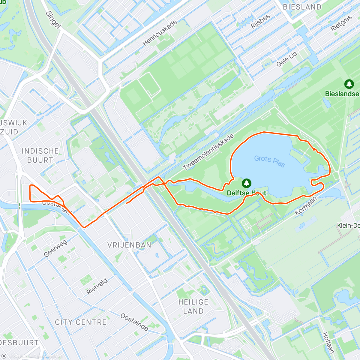 Mapa da atividade, Avondvierdaagse 2024 - Etappe 1