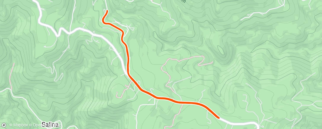 Map of the activity, Afternoon Run