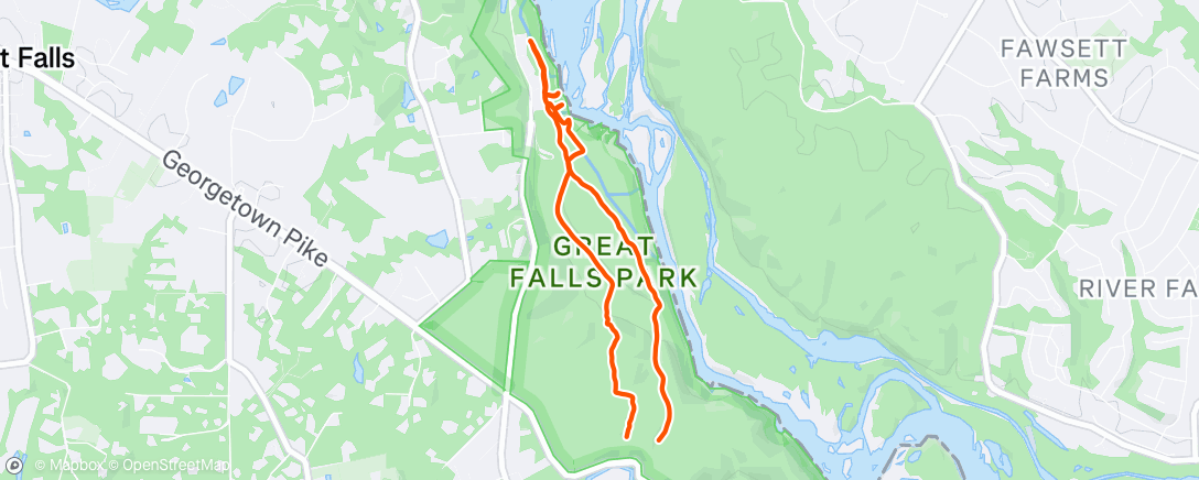 Карта физической активности (Afternoon Run)