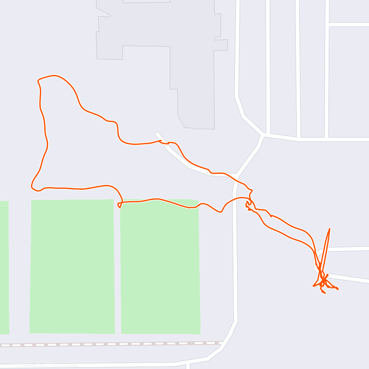 Map of the activity, Afternoon Walk
