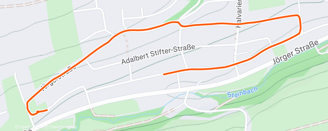 Map of the activity, Spaziergang am Morgen