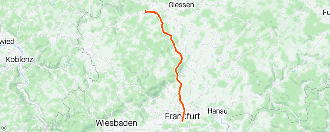 Map of the activity, Fahrt am Morgen