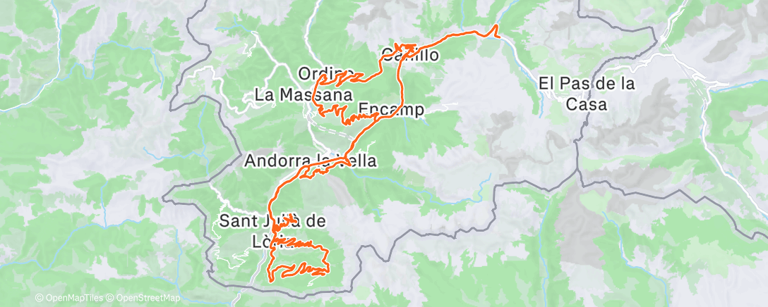 Map of the activity, Morning Ride