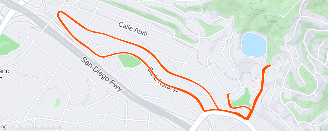 Map of the activity, Hills