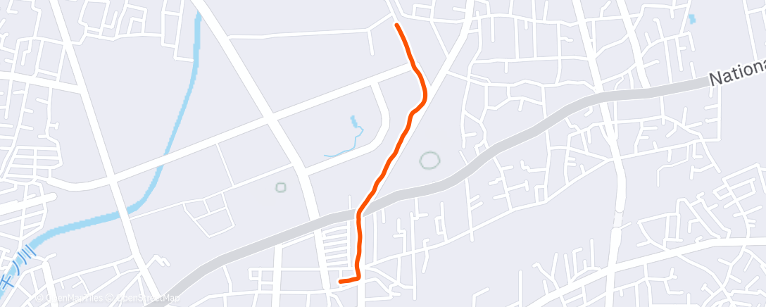 Map of the activity, ランチタイム ランニング