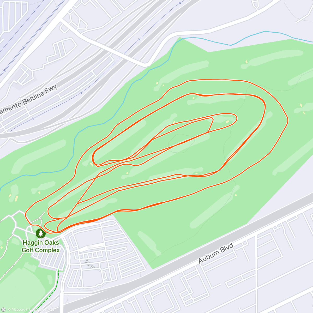 Map of the activity, Morning Run