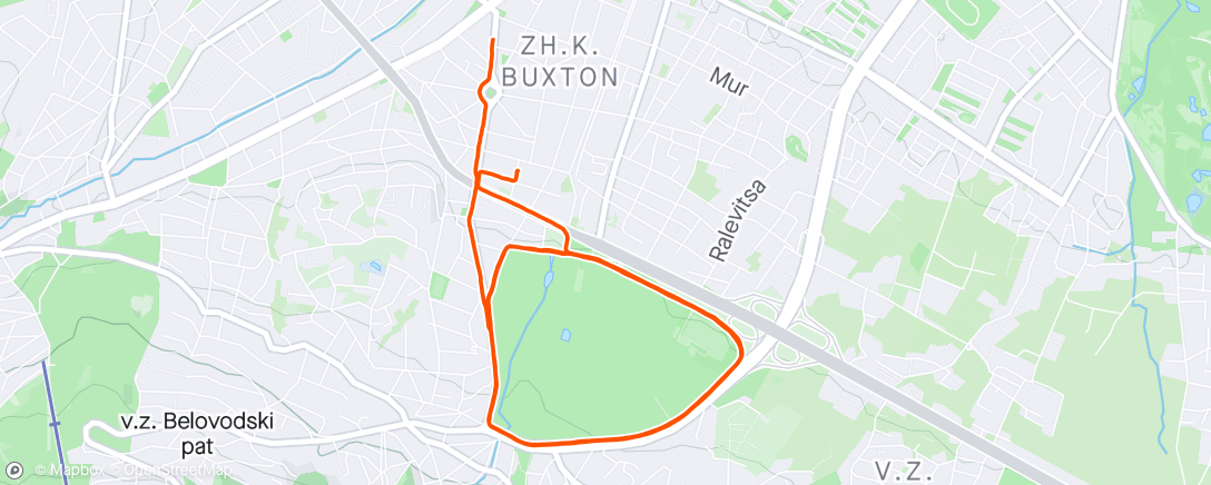 Map of the activity, Rainy 🌧️ Afternoon Run