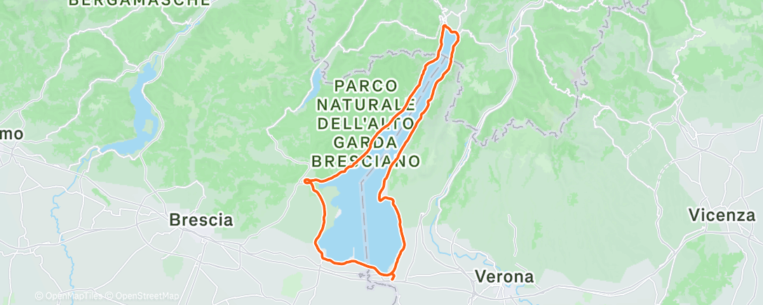 Mapa da atividade, Pedalata mattutina