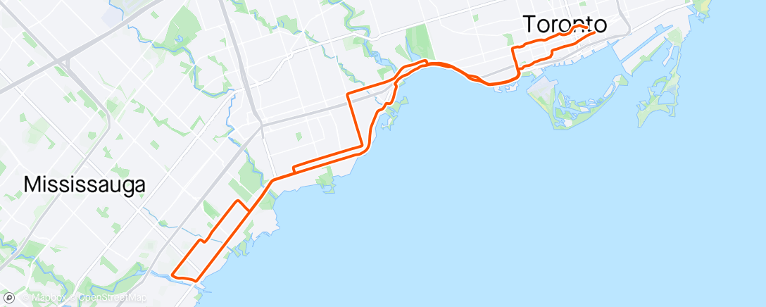 Map of the activity, Leisure ride