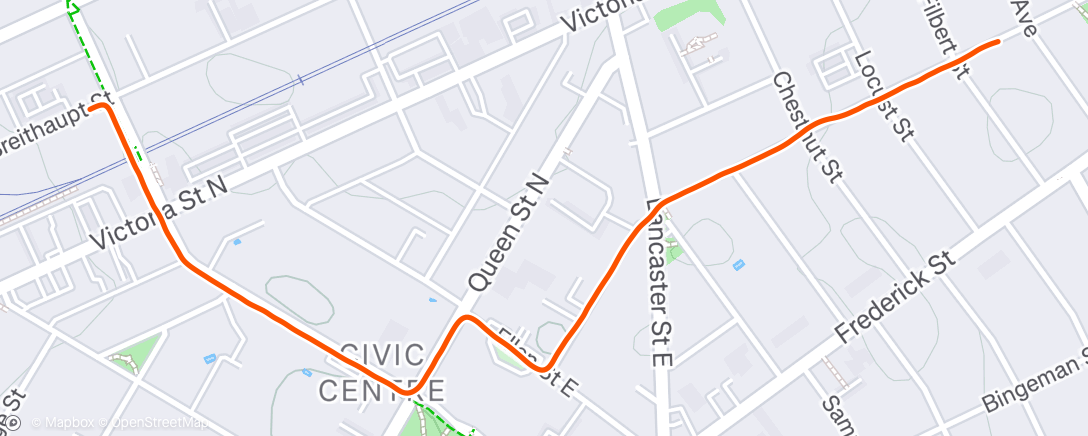 Map of the activity, Merry Christmas 🎄 morning run (part 1)