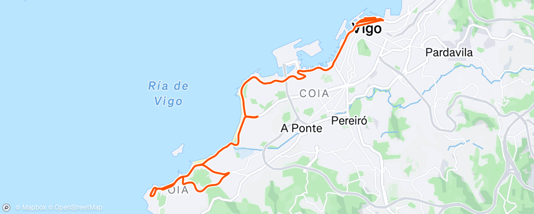 Map of the activity, Vigo - Semi-marathon de Vigo