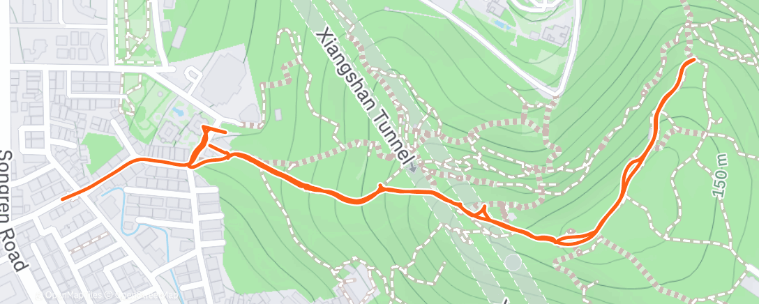 Карта физической активности (象山 Morning Hike)