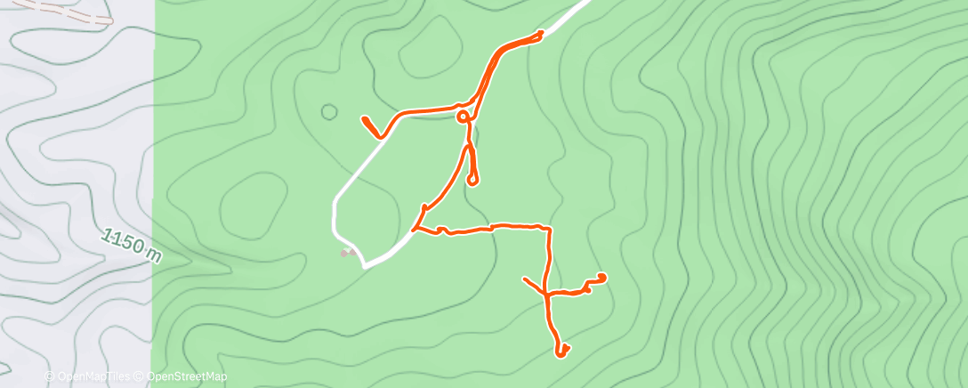 Map of the activity, Morning Hike