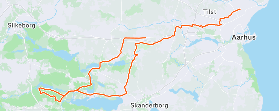 Map of the activity, Morning Gravel Ride