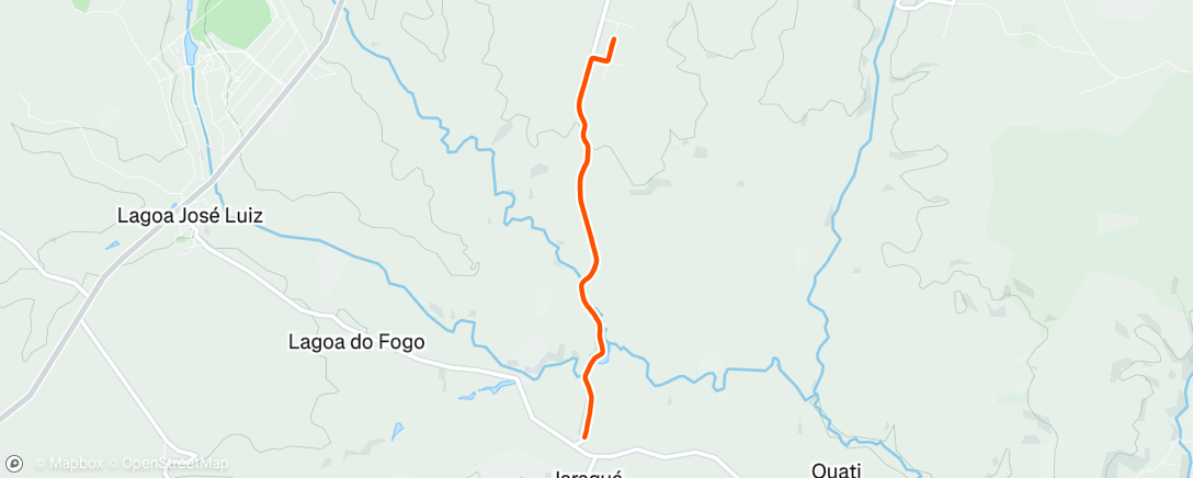 Map of the activity, Corrida na hora do almoço