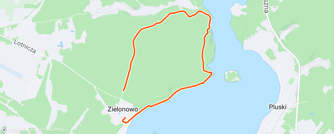 Map of the activity, Afternoon Hike