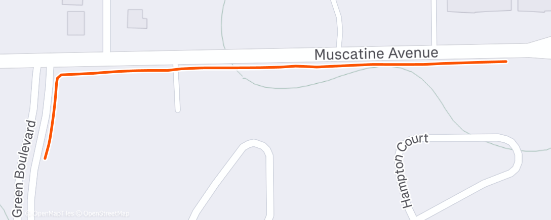 Map of the activity, Morning Walk